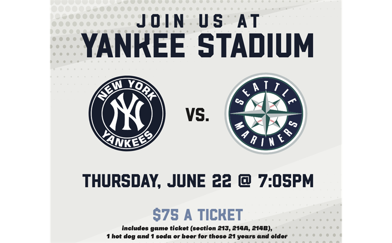 YANKEES FUNDRAISER WITH FIELD ACCESS, CLICK FOR MORE